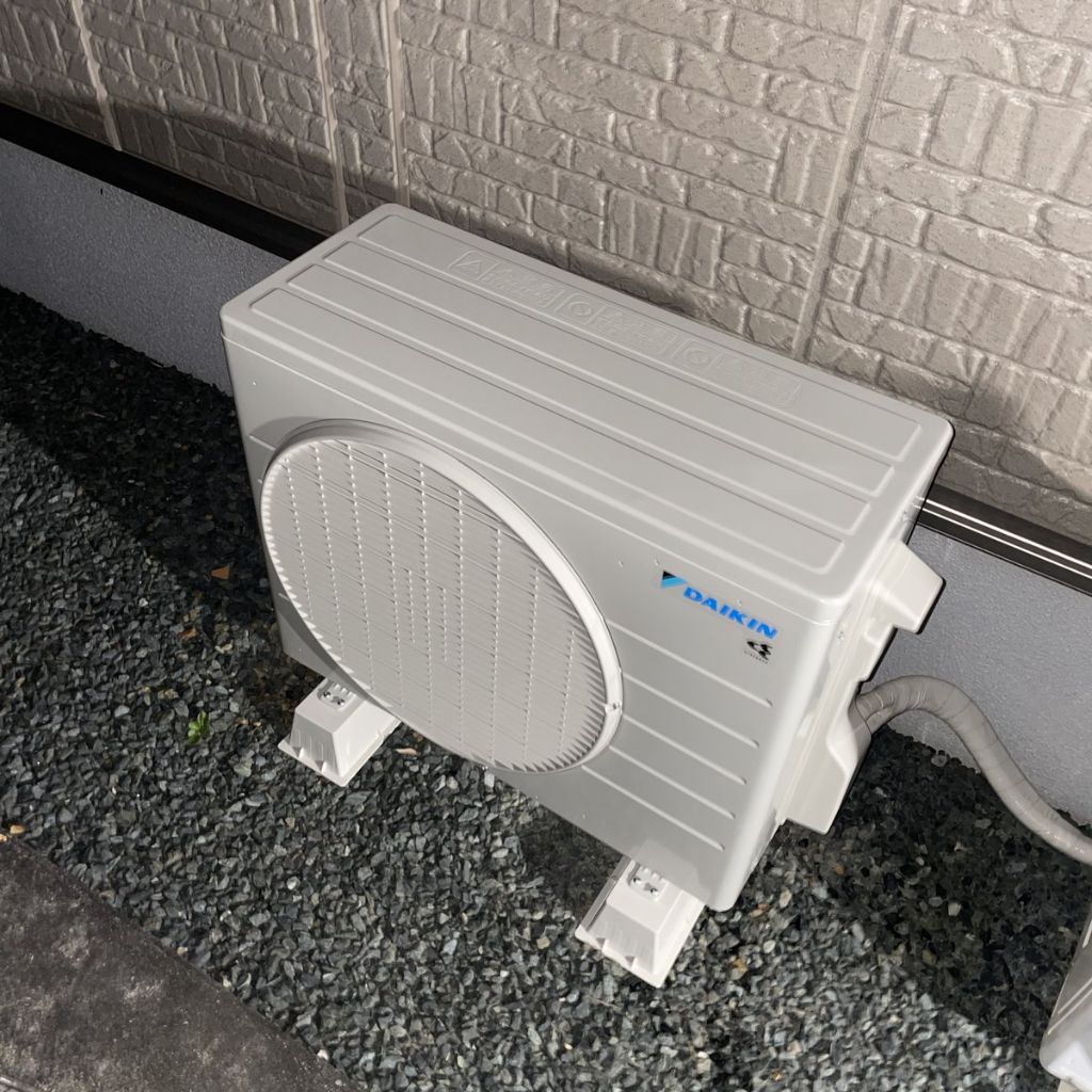 Daikin室外機の設置完了写真